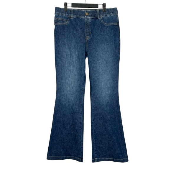 SPANX SPANXshape EveryWear Flare Jeans Authentic Blue Size XL NEW - Picture 4 of 15